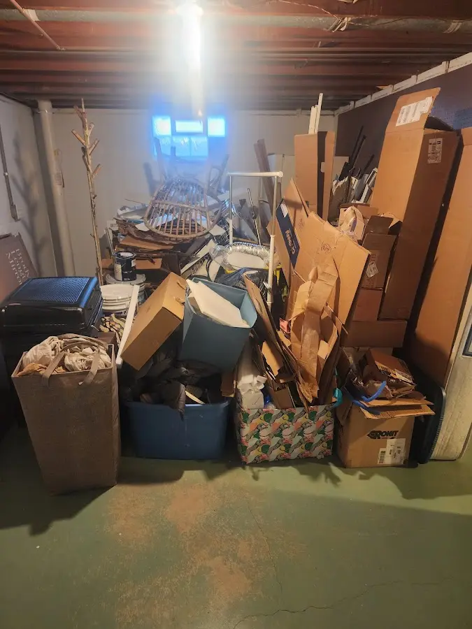 Roll-off dumpster container at job site for Construction Dumpster Rental in Montgomery